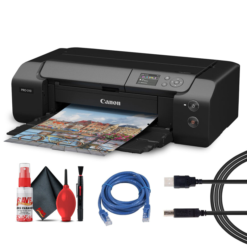 Canon imagePROGRAF PRO-310 Printer | 13-Inch Photo, LUCIA PRO II Ink, Wireless - Bundle (International Model)
