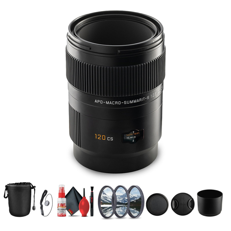 Leica APO-Macro-Summarit-S 120mm f/2.5 Lens | Medium Format, 1:2 Macro - Bundle