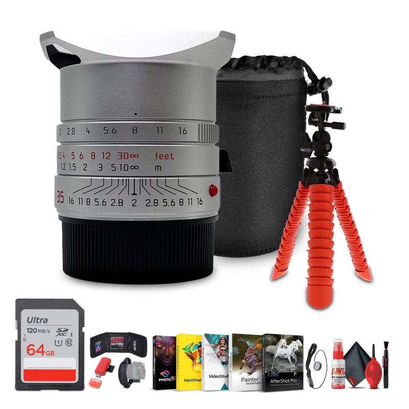 Leica Summicron-M 35mm f/2 ASPH Lens | M-Mount, Classic Wide-Angle Prime - Bundle