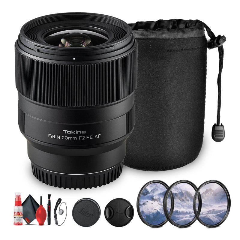 Tokina FiRIN 20mm f/2 FE AF Lens | Sony E-Mount, Wide-Angle, Metal Build - Bundle