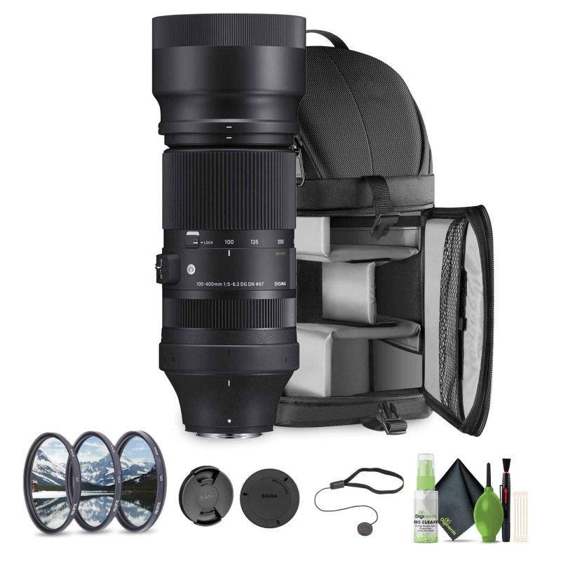 Sigma 100-400mm DG DN OS Lens for Fuji X Bundle