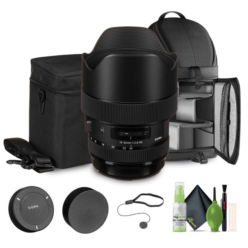 Sigma 14-24mm f/2.8 DG HSM Art Lens for Canon EF Bundle (International Model)