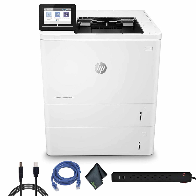 HP Monochrome LaserJet Enterprise M612dn Printer Bundle
