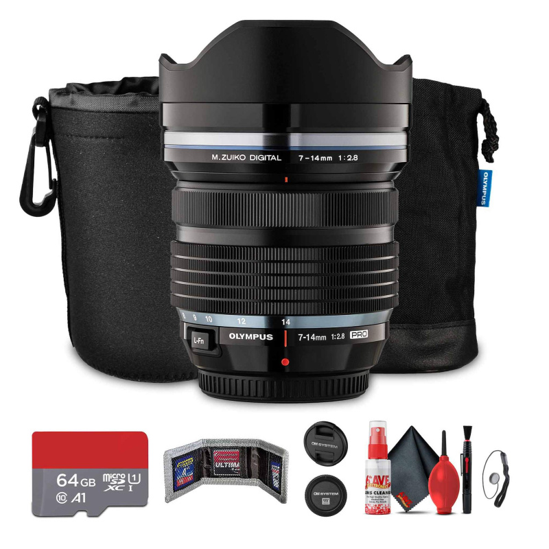 Olympus M.Zuiko Digital ED 7-14mm f/2.8 PRO Lens Bundle