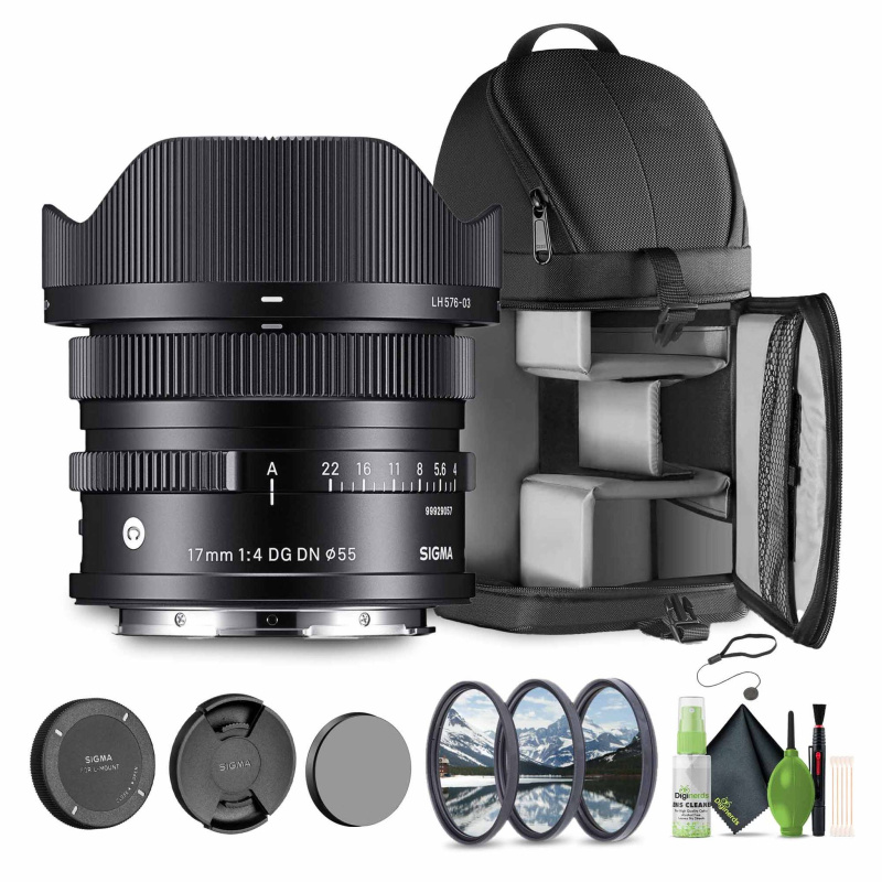 Sigma 17mm f/4 DG DN Contemporary Leica L Bundle