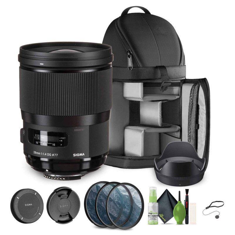 Sigma 28mm f/1.4 DG HSM Art Nikon F Bundle