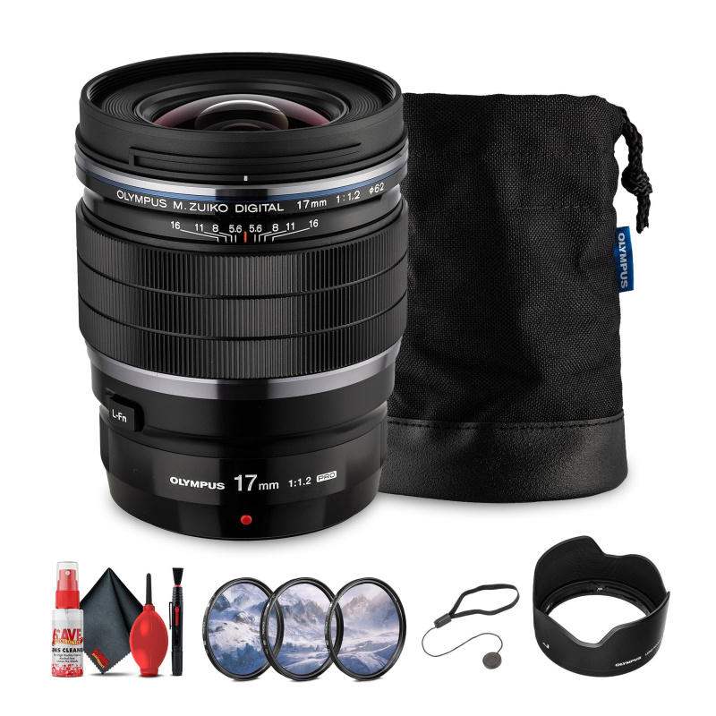 Olympus M.Zuiko Digital ED 17mm f/1.2 PRO Lens Bundle