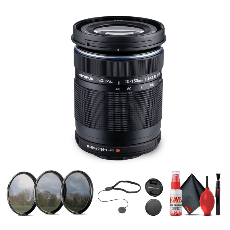OM SYSTEM M.Zuiko Digital ED 40-150mm f/4-5.6 R Lens Bundle