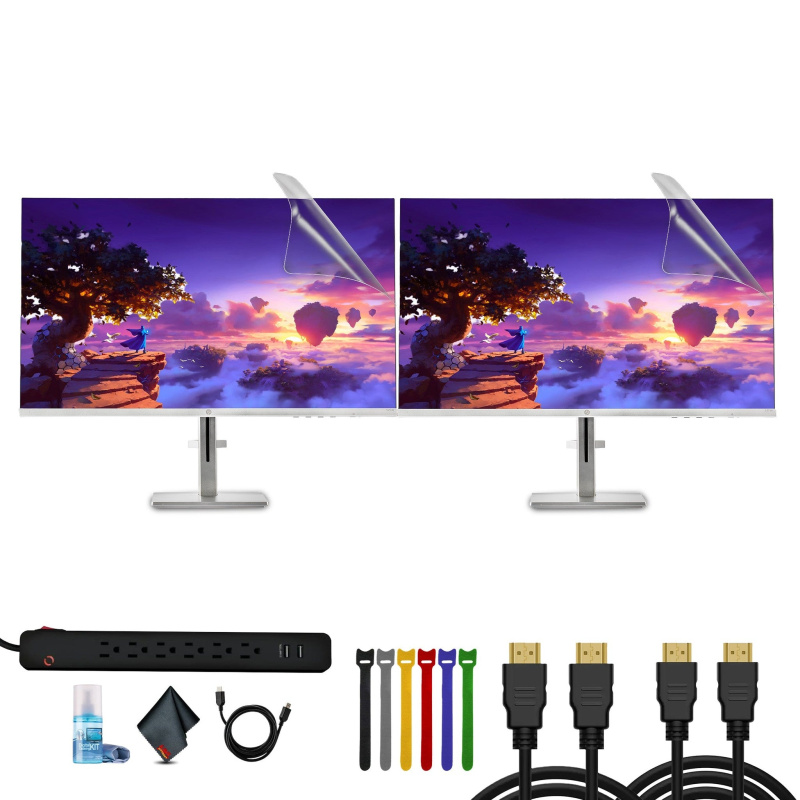 HP Series 5 27 inch FHD Height Adjust Monitor - 527sh Bundle