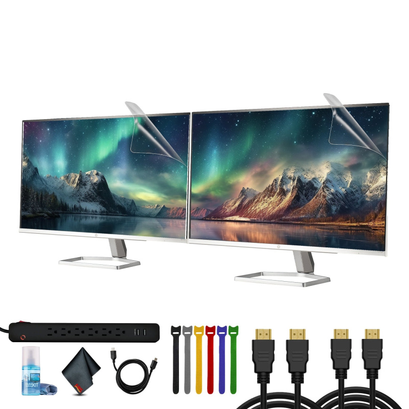 HP Series 5 27 inch FHD White Monitor - 527sw Bundle