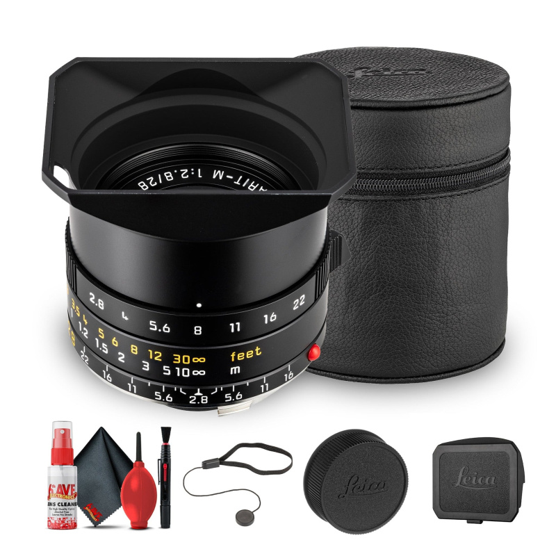Leica Elmarit-M 28mm f/2.8 ASPH. Lens | Compact Wide-Angle Prime for M-Mount | Sharp, Lightweight Optics for Street & Travel Photography + More