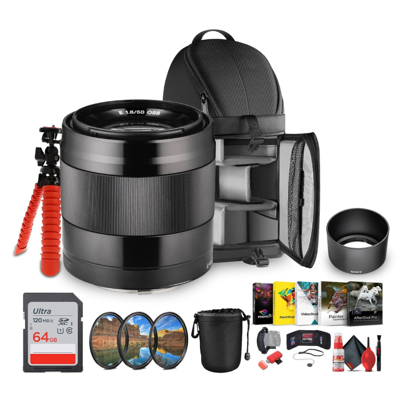 Sony E 50mm f/1.8 OSS Standard Prime Lens – Image Stabilized, Lightweight + More