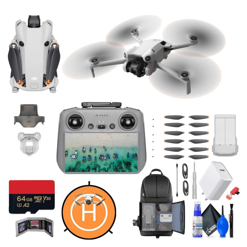 DJI Mini 4 Pro Drone with RC 2 Controller Accessory Bundle