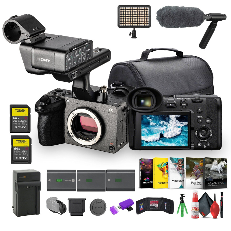 Sony FX2 Cinema Camera Kit w/ XLR Handle – Dual XLR Audio, Full-Frame 4K + Pro Mic + More