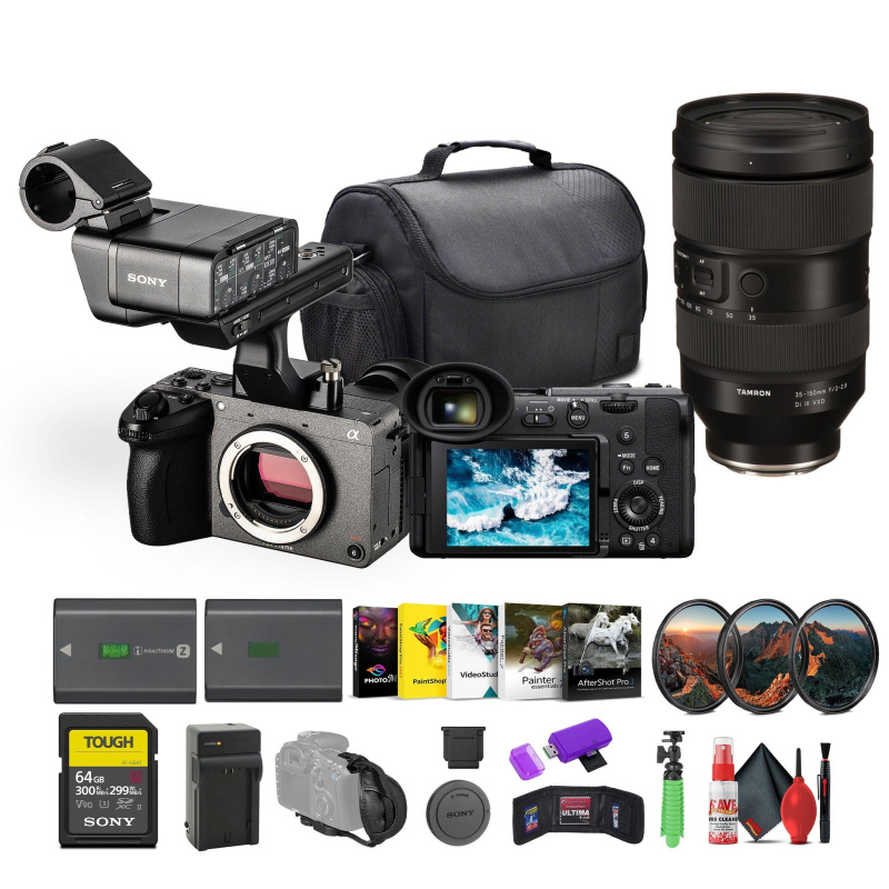 Sony FX2 Cinema Camera Kit w/ XLR Handle – Dual XLR Audio, Full-Frame 4K + More