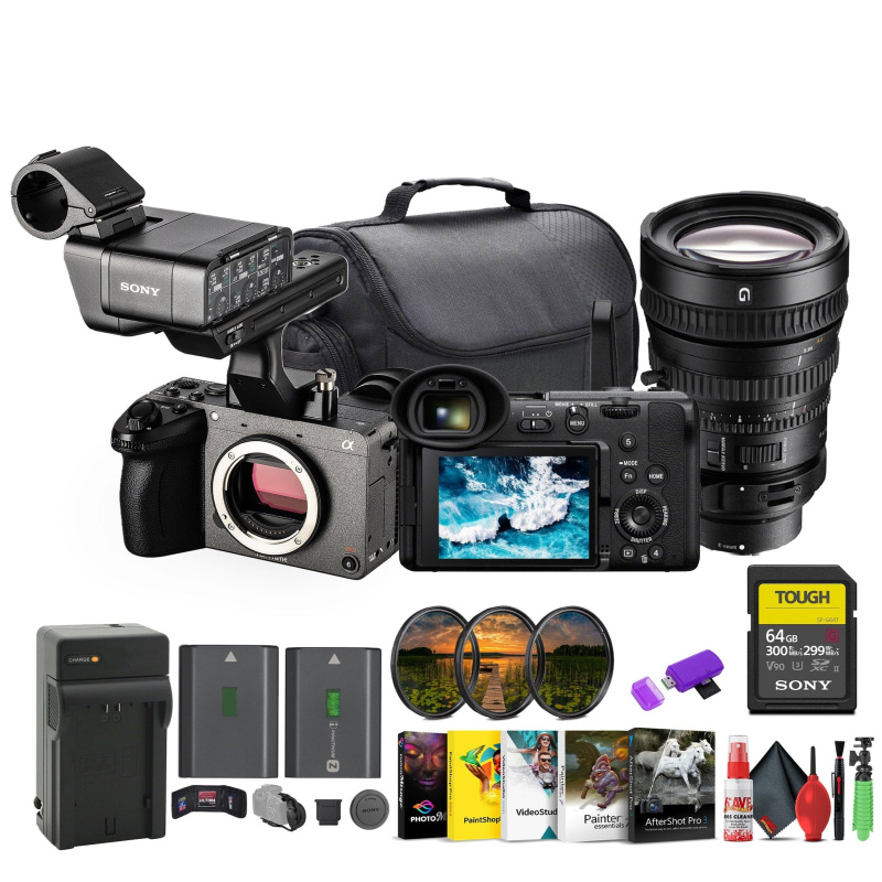 Sony FX2 Cinema Camera Kit w/ XLR Handle – Dual XLR Audio, Full-Frame 4K + More
