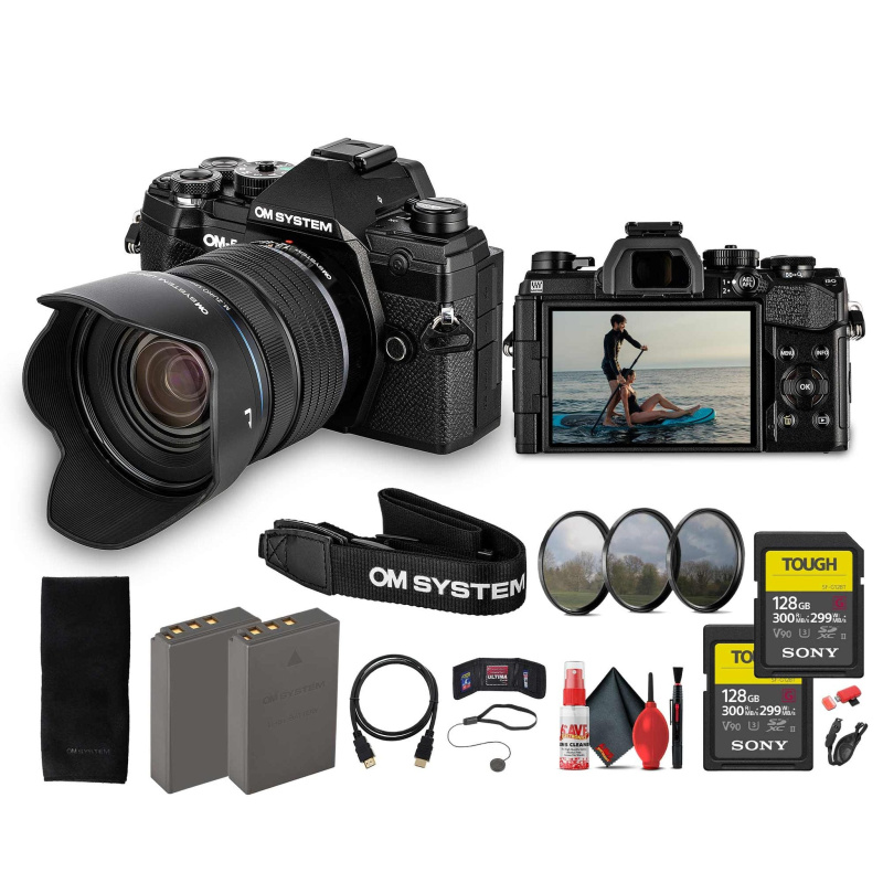 OM SYSTEM OM-5 Mirrorless Camera with 12-45mm f/4 PRO Lens Bundle