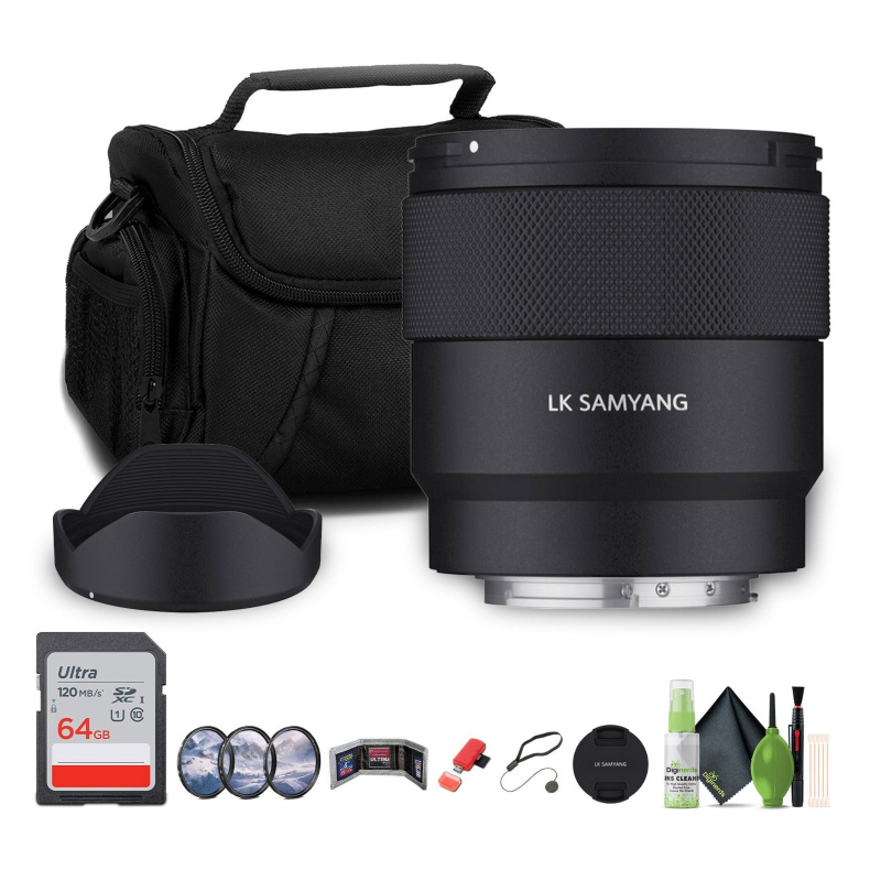 Samyang AF 16mm f/2.8 P FE Lens (Sony E), 64GB ExtremePRO UHS-I SDXC Memory Card