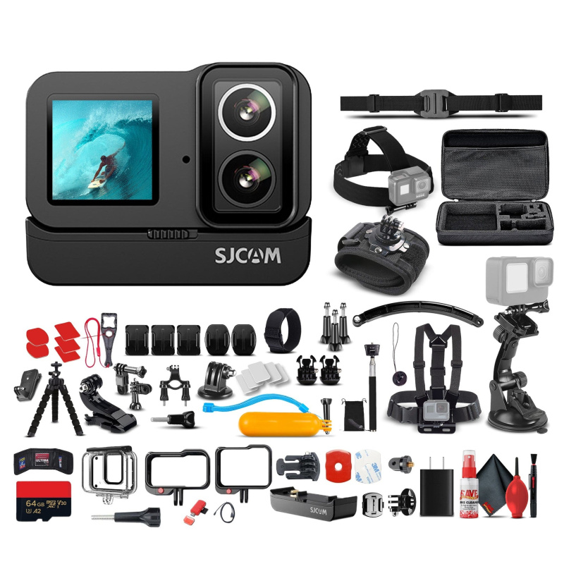 SJCAM SJ20 Dual Lens Action Camera Bundle