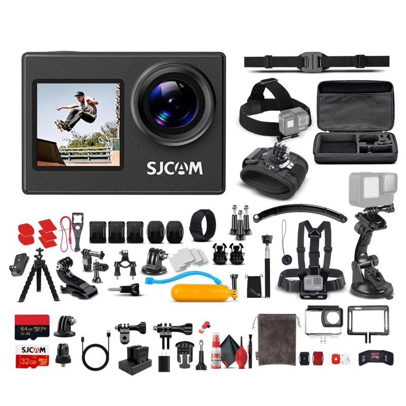 SJCAM SJ4000 Dual Screen Action Camera Bundle