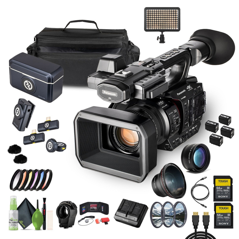 Panasonic AG-X20ED / HC-X20 UHD 4K Camcorder, Pro Video Camera 20x Zoom+ 2x 64GB Memory Card