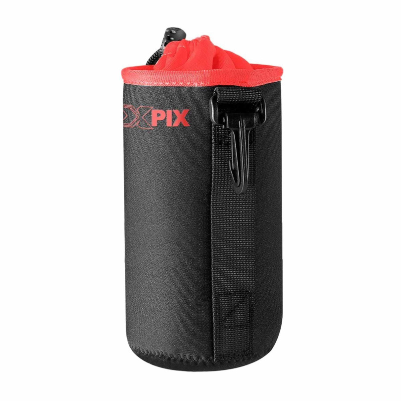 XPIX Large Neoprene Pouch Bag for DSLR Camera Lens (Canon, Nikon, Fujifilm, Sony, Olympus, Panasonic, and More) (International Model)