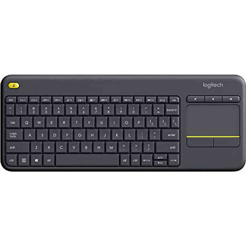 Logitech K400 Plus Wireless Touch TV Keyboard with Easy Media Control and Built-In Touchpad