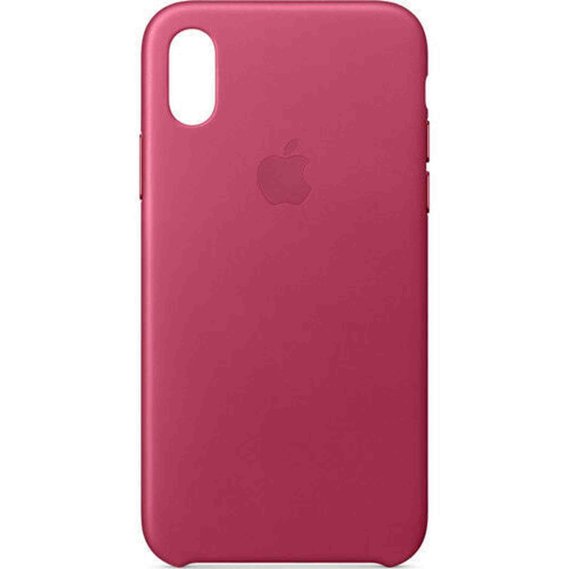 Apple Leather Case (for iPhone X) - Pink Fuchsia
