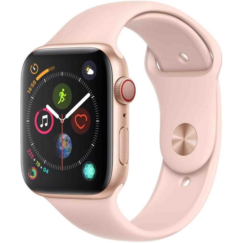 Apple Watch Series 4 (GPS + Cellular, 44mm) - Gold Aluminum Case with Pink Sand Sport Band