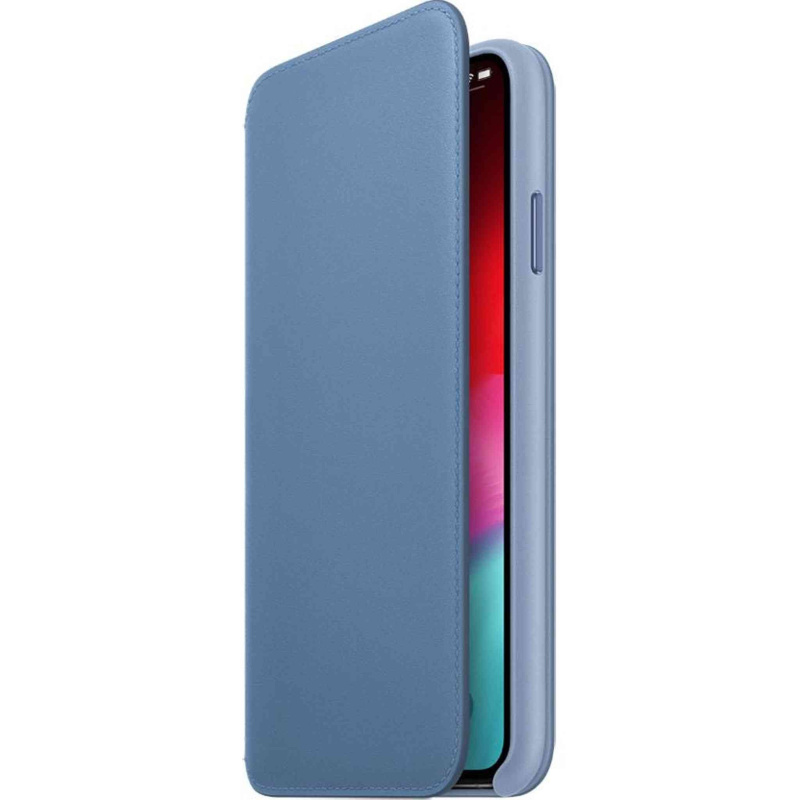 Apple Leather Folio (for iPhone Xs Max) - Cornflower