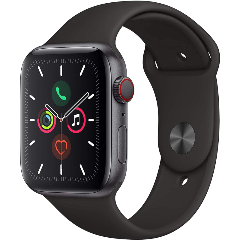 Apple Watch Series 5 (GPS + Cellular, 40mm) - Space Gray Aluminum Case with Black Sport Band