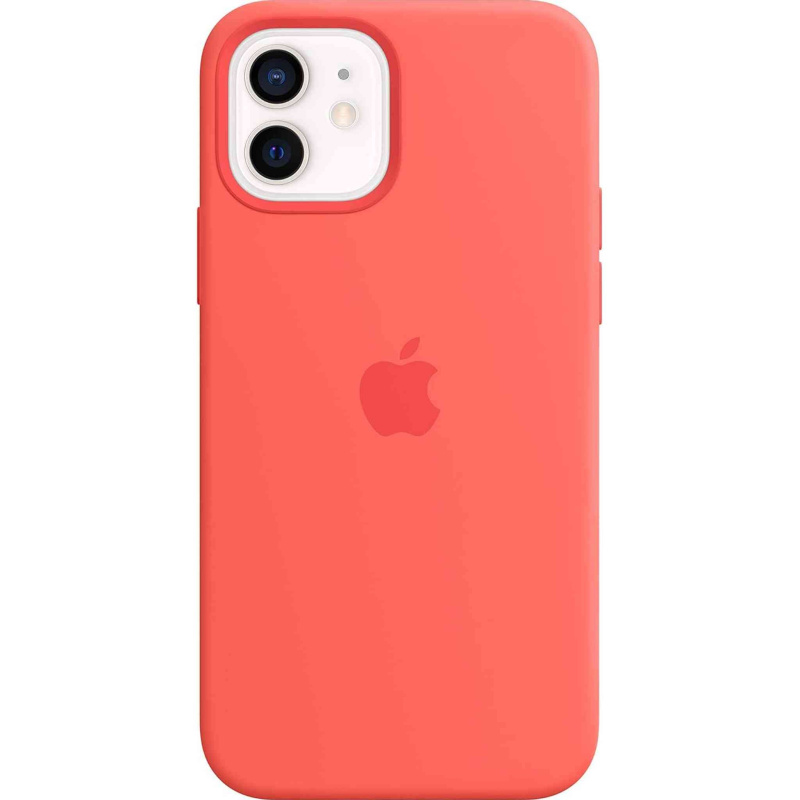 Apple iPhone 12 and iPhone 12 Pro Silicone Case with Magsafe - Pink Citrus