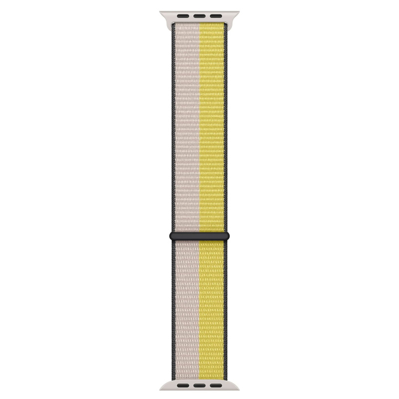 Apple Watch Band - Sport Loop (45mm) - Oat Milk/Lemon Zest - Regular