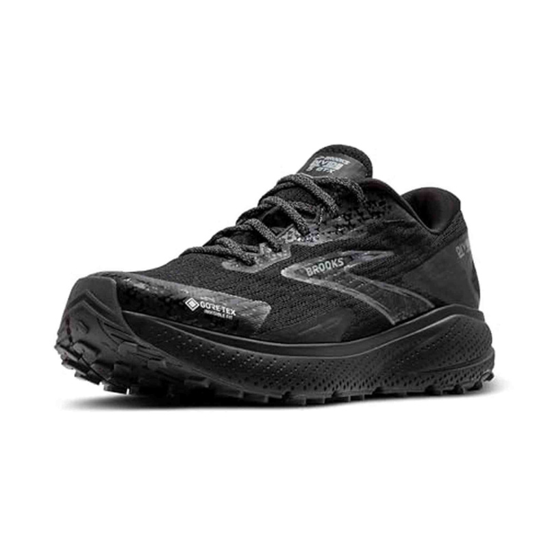 Brooks Women’s Divide 5 GTX Waterproof Trail Running Shoe - Black/Alloy/Primer Grey - 9 Medium