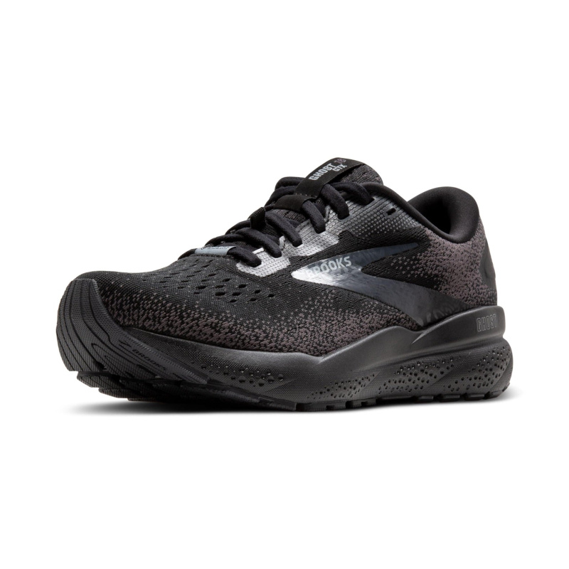 Brooks Women's Ghost 16 GTX Waterproof Neutral Running Shoe - Black/Black/Ebony - 7.5 Medium