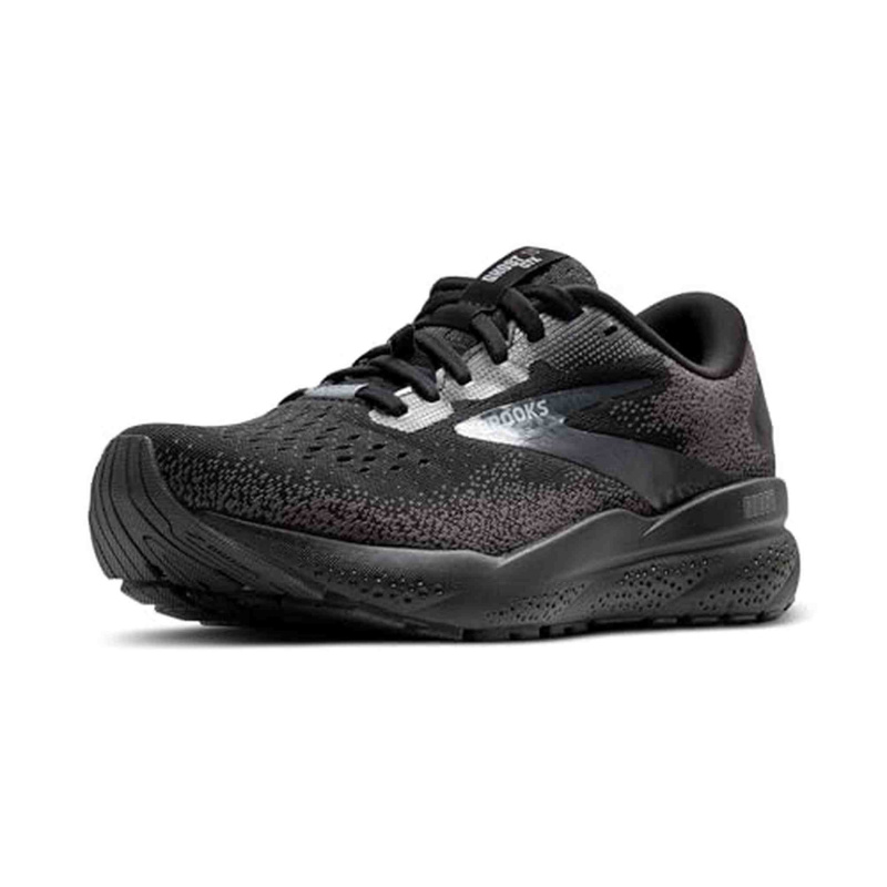 Brooks Women's Ghost 16 GTX Waterproof Neutral Running Shoe - Black/Black/Ebony - 9.5 Medium