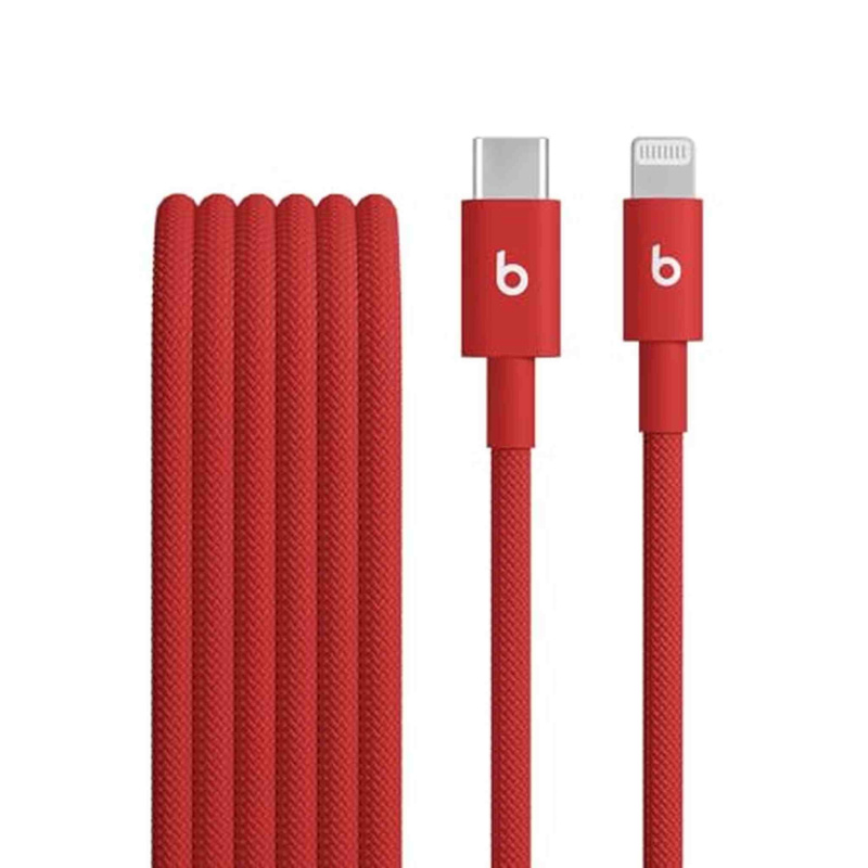 Beats USB-C to Lightning Woven Cable Fast Charging Durable/Tangle-Free Compatible Charger for Apple Devices with Lightning Ports (1.5 m, 5 ft) - Rapid