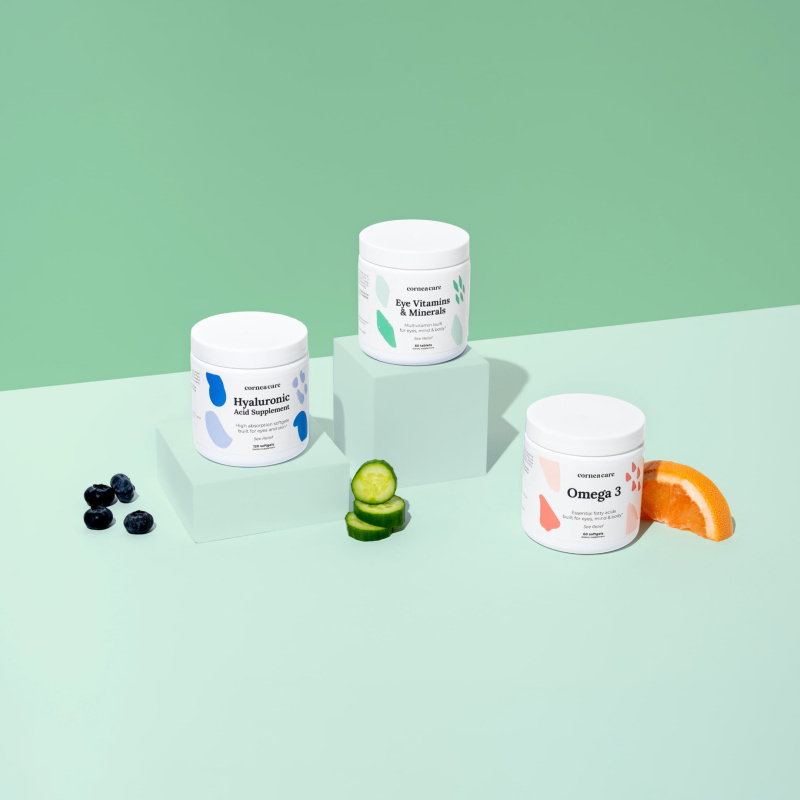 Triumph Eye Supplements - Eye Vitamins & Minerals + Omega 3 + Hyaluronic Acid