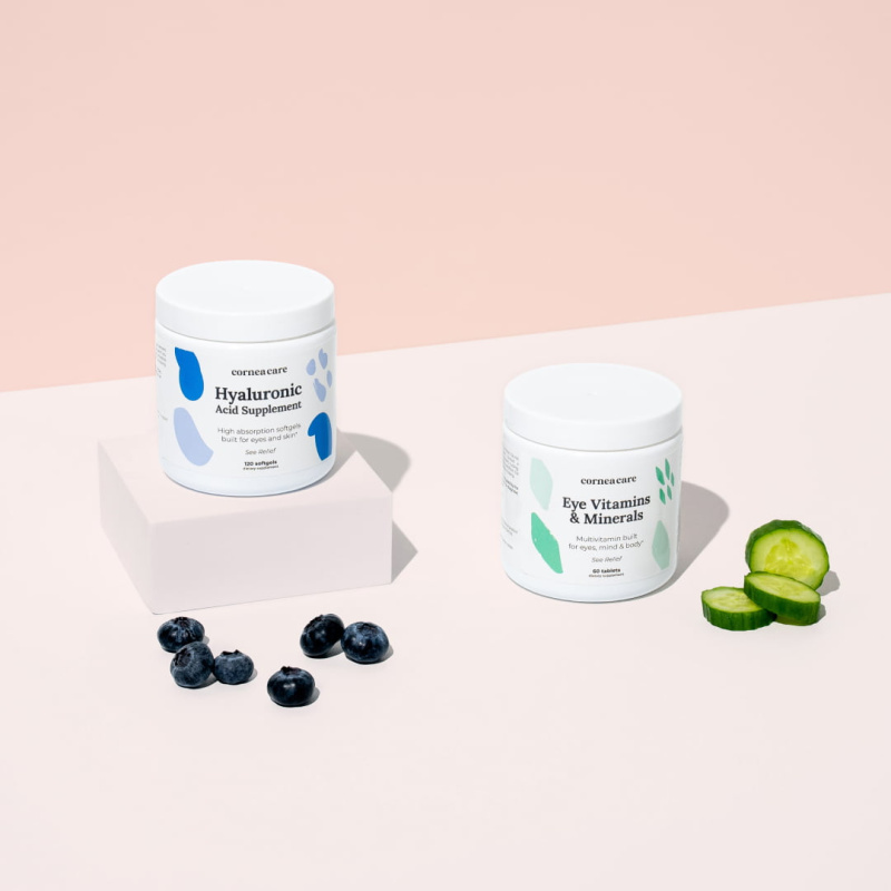 Strength Eye Supplements - Eye Vitamins & Minerals + Hyaluronic Acid Supplement