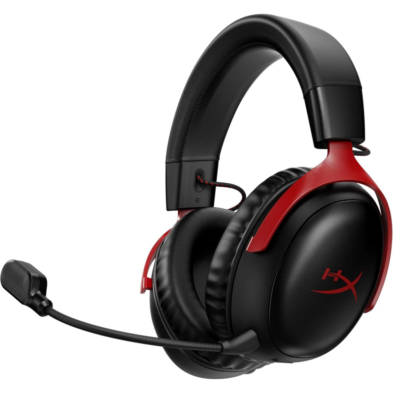 HyperX Cloud III Wireless â€“ Gaming Headset for PC, PS5, PS4, up to 120-hour Battery, 2.4GHz Wireless, DTS Spatial Audio, 53mm Angled Drivers, Memory