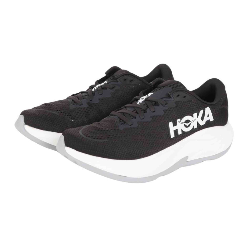 Hoka Men's Rincon 4 Sneaker, Black/White, 9.5