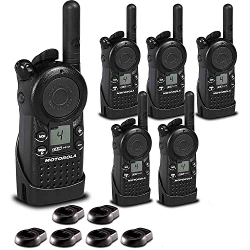 6 x Motorola CLS1410 UHF 1 W 4-Channel 2-Way Radio (CLS1410) - 6 Pack Bundle