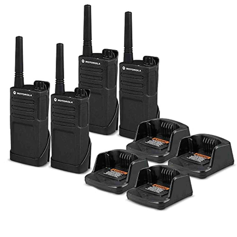 4 x Motorola RMM2050 On-Site 2-Way Radio (RMM2050) - 4 Pack Bundle