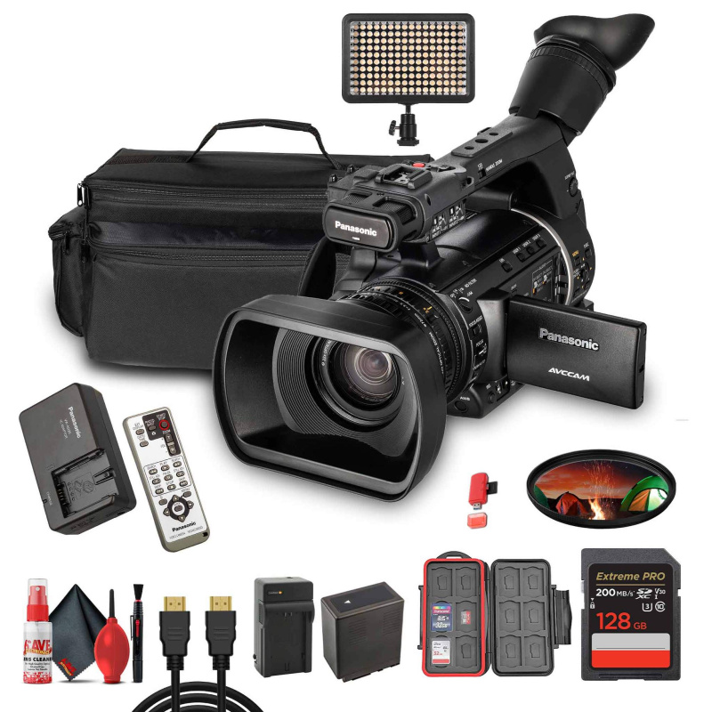 Panasonic AG-AC160 AVCCAM HD Camcorder– Dual SD Card Slots, 1080p/60p Recording + More