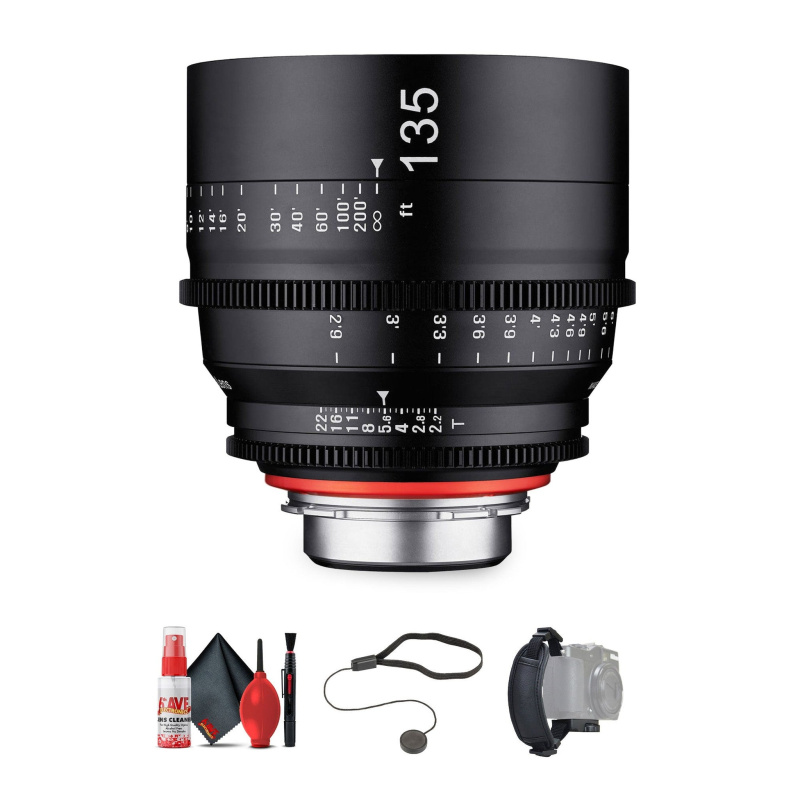 Rokinon Xeen 135mm T2.2 Lens with Nikon F Mount Bundle