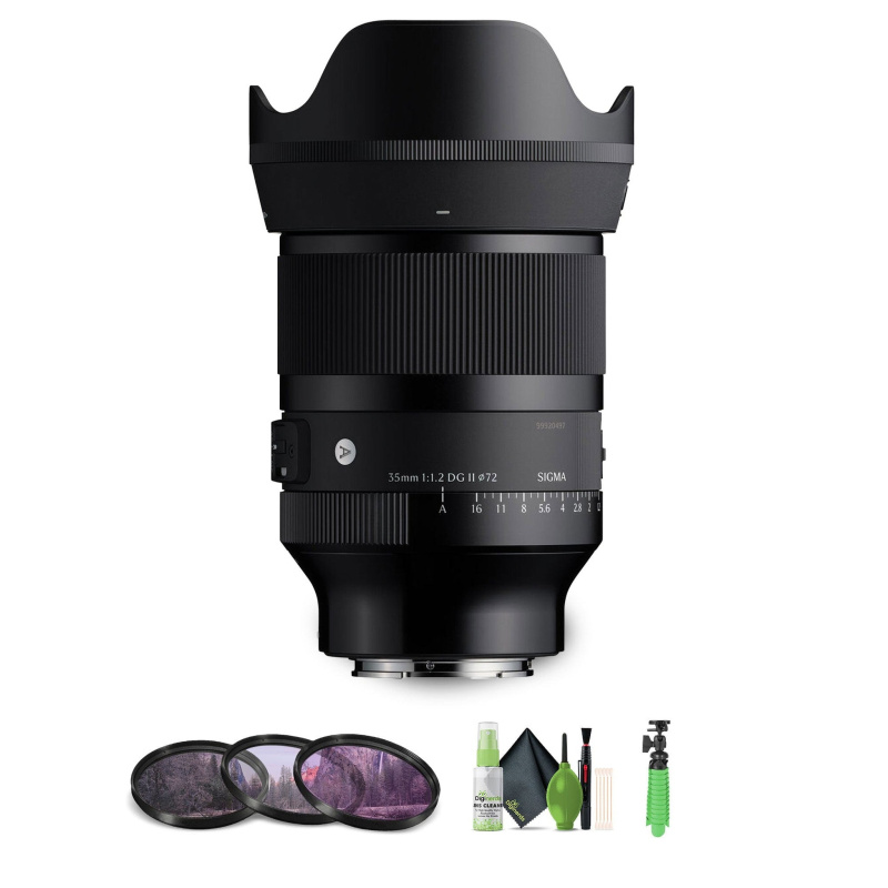 Sigma 35mm f/1.2 DG II Art Lens (Sony E) Bundle 2