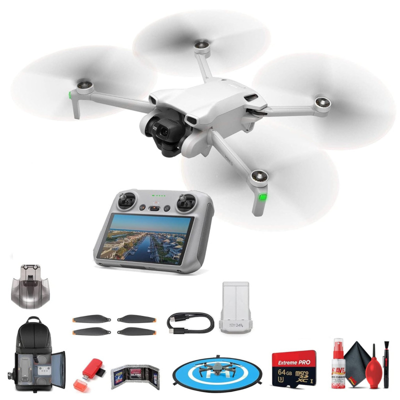 DJI Mini 3 with DJI RC Remote (CP.MA.00000587.01) + 64GB Extreme Pro Card + More