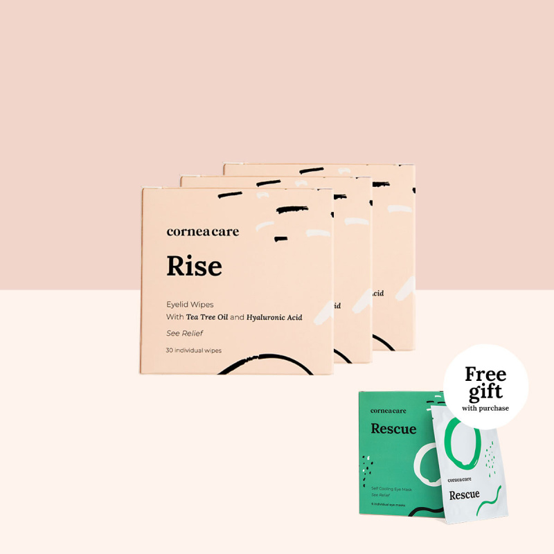 CorneaCare Eyelid Wipes for Dry Eye Relief 90 count