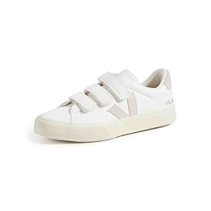 Veja Women's Recife Logo Sneakers, Extra White Natural, 6 Medium US