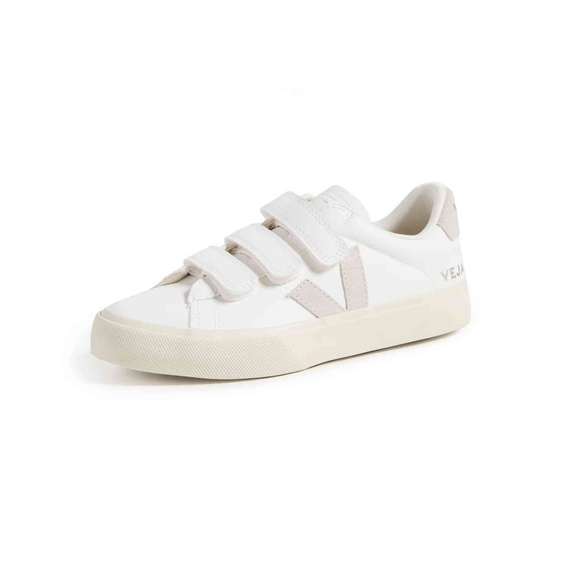 Veja Women's Recife Logo Sneakers, Extra White Natural, 9 Medium US